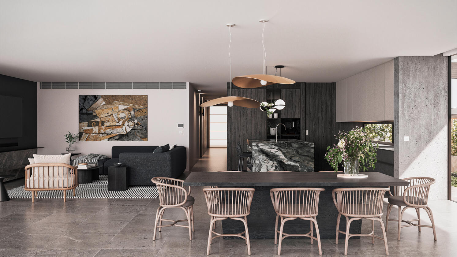 Projet personnel | Résidence Mona Lane de Harley Graham Architects | 3DS Max Corona Photoshop