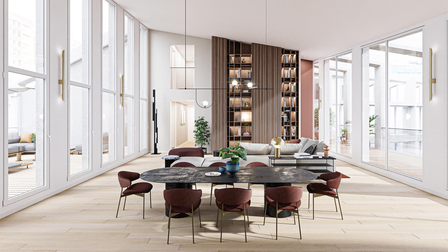 Promotion immobilière | Visite virtuelle de plusieurs appartements (T2,T3 et T5) pour le groupe ID&AL Immobilier - Bordeaux | Blender Cycles