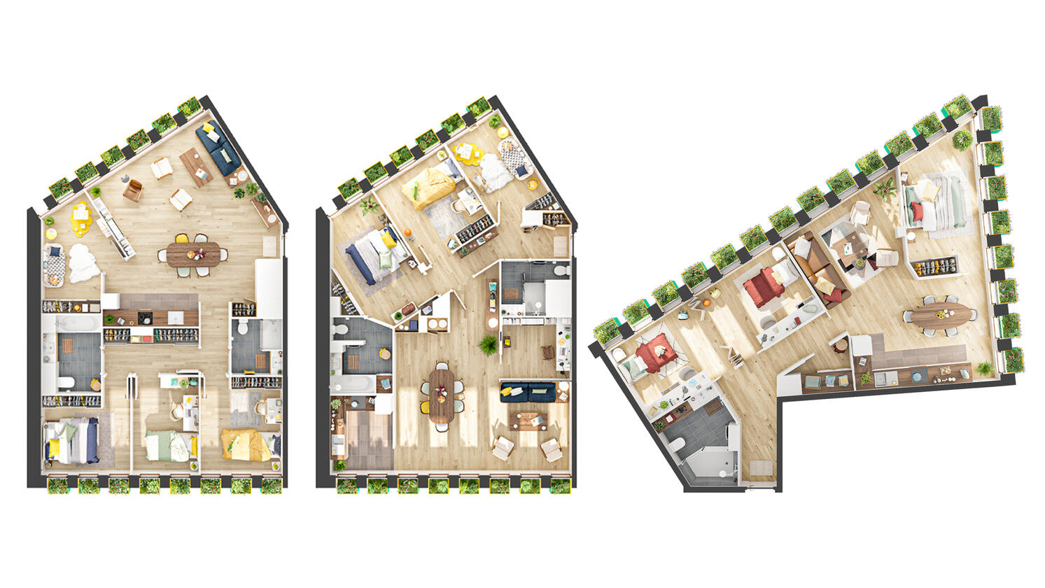 Promotion immobilière | Axonométrie | NFU - Edison Lite | Manuelle Gautrand Architecture | 3dsmax vray