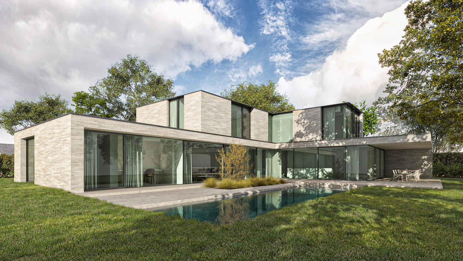 Projet personnel | Résidence WULF - CAS architecten | 3dsmax vray